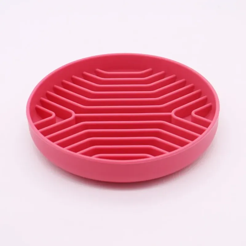Slow Feeder Dog Bowls, Puzzle Silicone Dog Feeding Bowls With Suction Cups,Anti-Choking,Non-Slip Design,Reduces Boredom, Anxiety_voghion.com