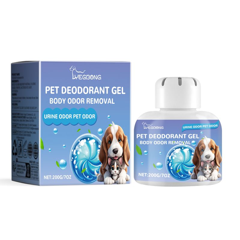 Pet Deodorizing Gel, Cat and Dog Body Kennel Cat House Cleaning Odor Air Freshener Deodorizing Gel_voghion.com