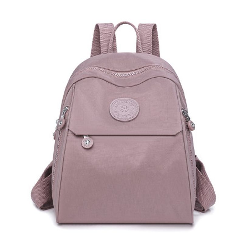 Oxford Tuch Neue Damen Wasserdichte Mini Tasche Vielseitig Canvas Rucksack Hell Lila Kleine Größe_voghion.com