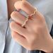 Simple Wave Ring Women's Simple Ring Single Layer Full Zirconium Open Ring Elegant All-match Internet Celebrity Hot Tail Ring_voghion.com