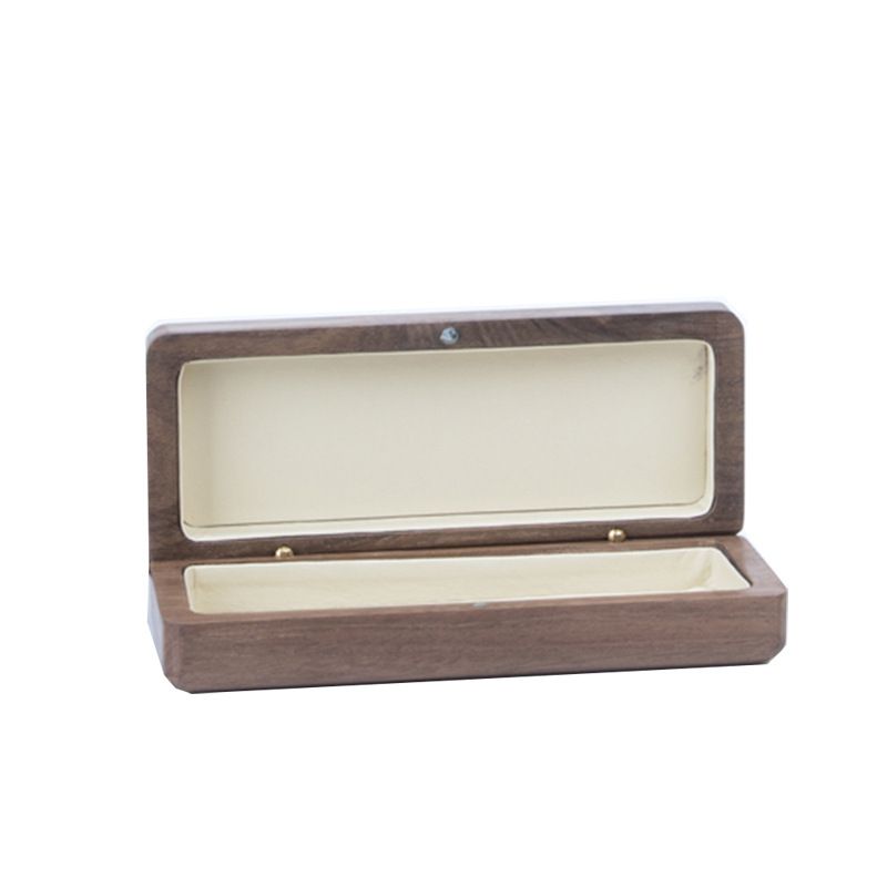 Caja de madera maciza de nogal para gafas unisex, regalo japonés sencillo, almacenamiento de gafas de madera para regalo_voghion.com