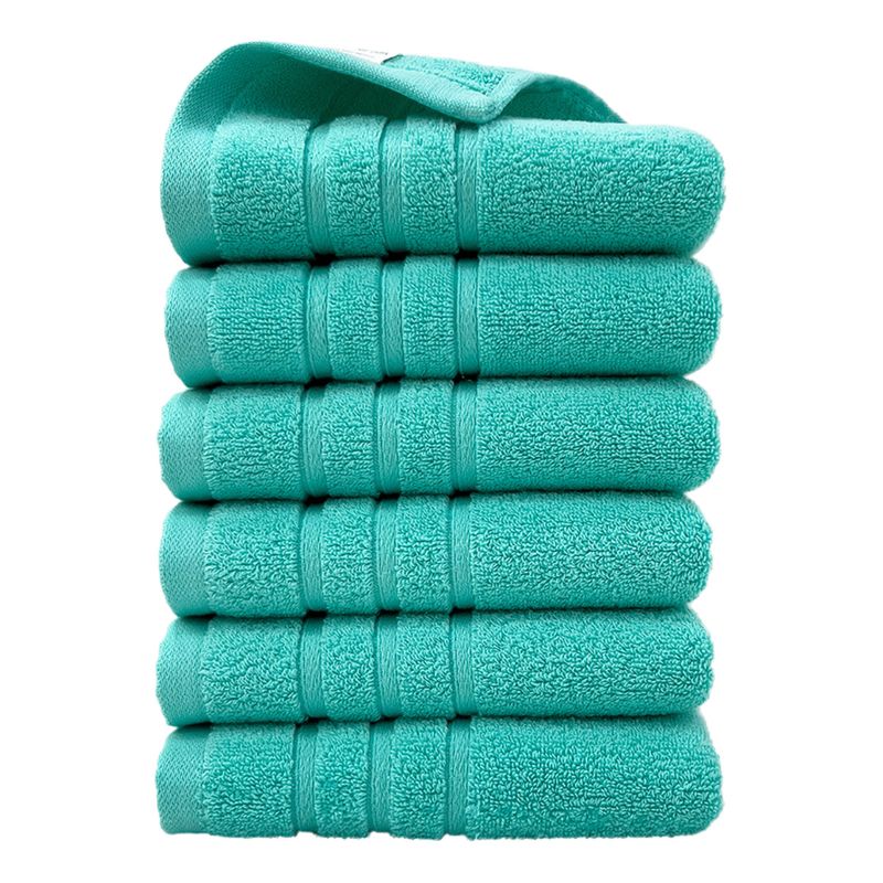 Confezione da 6 asciugamani per il viso in 100% cotone pesante - extra spessi e ultra assorbenti (morbidi, ad asciugatura rapida)_voghion.com