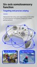 Gamepad Bluetooth - Joystick Hall/tasto di attivazione a doppia modalità/modulo somatosensoriale a sei assi/programmazione macro/pulsante intercambiabile, per PC/PS/Switch/Xbox_voghion.com