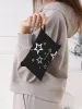 Womens Cartoon Pentagram Pattern Large Shopping Bag Foldable Storage Reusable Easy To Carry Capacity Handbag 250402_voghion.com