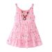 Mutter & Kinder Eltern-Kind-Kleid Sommer Kinder Kuchen Kleid Strand Strand Baumwolle Seide Strandkleid mit Halskette koreanische Version Prinzessin Weste Kleid_voghion.com