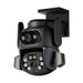 Caméra de surveillance extérieure étanche WiFi 4 millions de pixels, double écran, téléphone portable, télécommande, vision nocturne couleur 3D_voghion.com