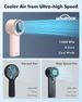 10H Mini Handheld Fan - High Speed USB Rechargeable_voghion.com