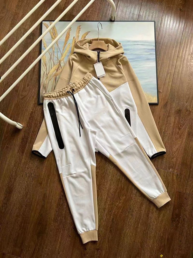 New Spring And Autumn Sports Suits For Men, Knitted Casual Hooded Cardigan 922 Jacket And 002 Sweatpants Set_voghion.com