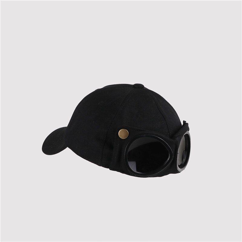 New Aviator Hat Summer Personality Glasses Baseball Cap Female Unisex Sunglasses Male Cap Baseballcap Boys Cap_voghion.com