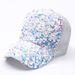 2021 Regenbogen Pailletten Baseball Kappe Für Frauen Sommer Baumwolle Hut Mädchen Snapback Hip hop Gorras Bones Mädchen Party hut_voghion.com
