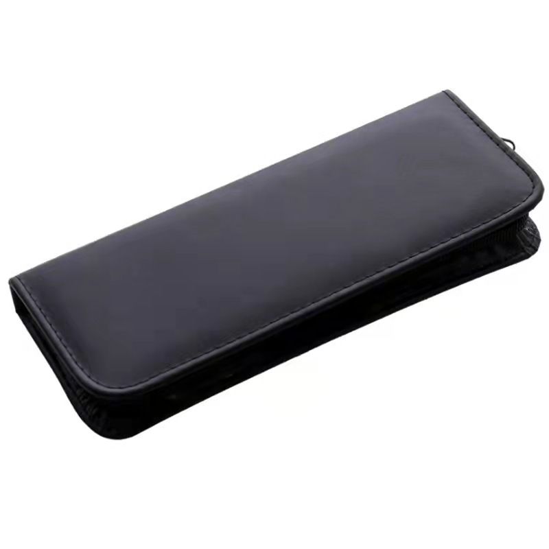 6-inčne crne vatrene škare za frizere s ravnim zubima za rezanje, kućne škare_voghion.com