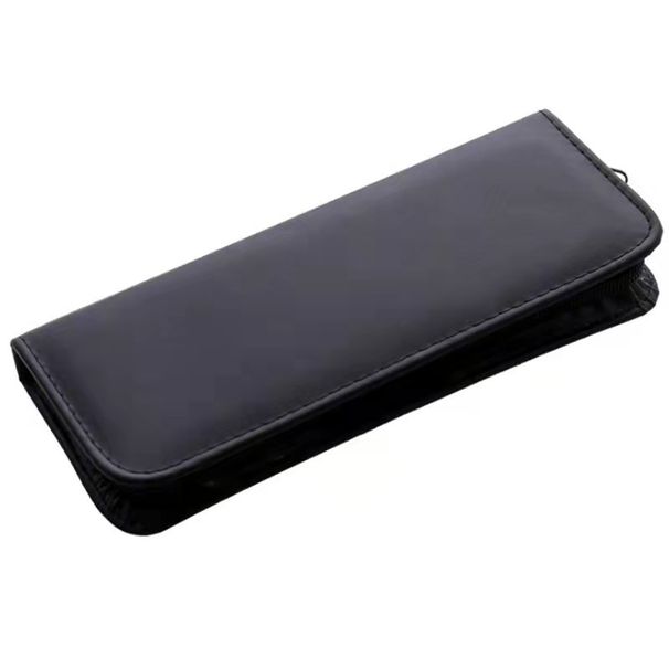 6-inčne crne vatrene škare za frizere s ravnim zubima za rezanje, kućne škare_voghion.com