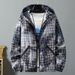 New men's coat Korean version versatile spring autumn printed loose and handsome youth student top outer jacket_voghion.com