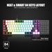 Game Office Silent Office Machinery Feel Wired Keyboard Key Line Separation Keypad Luminous Compact_voghion.com