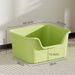 Giant Semi-Enclosed Open Toilet Anti-Splash Kitten Box Cat Litter Pan Extra Large_voghion.com