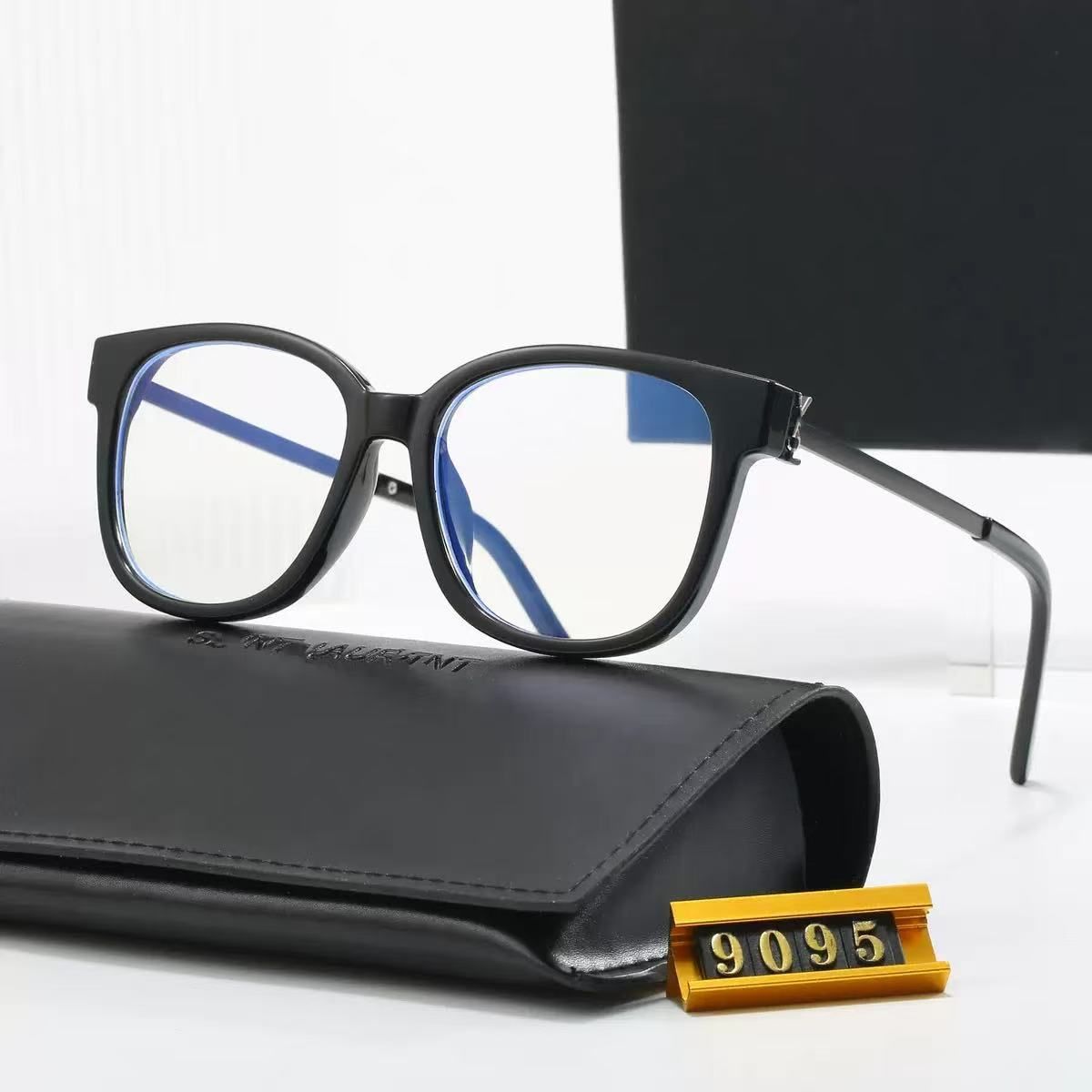 Rose Park Chae-young Same Style TR Black Frame YS Brand Can Be Fitted With Prescription Anti-Blue Light Plain Glasses_voghion.com