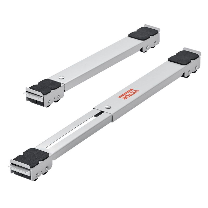 VEVOR Heavy Duty Furniture Appliances Rollers, 660 Lbs Total Load, Extendable Appliance Rollers Mobile Washing Machine Base, Fridge Stand Dolly Movers For Refrigerators, Dryers, Dishwashers, White_voghion.com
