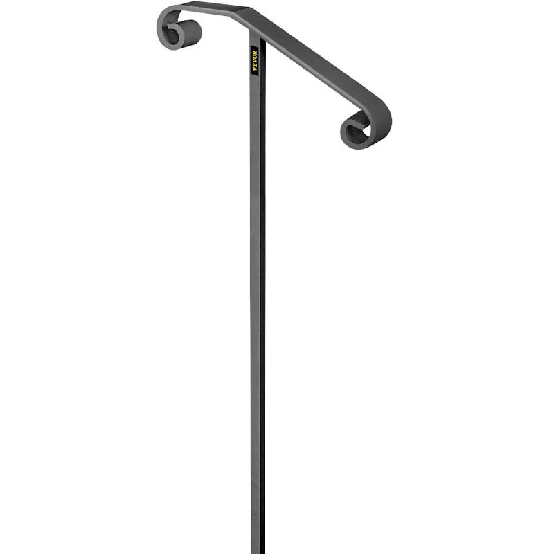 2 Single Mount Ground Rail 1 Wrought In Post Handrail Supports Long Single Post Grab Grab Iron Ra Steps Step Or Fits Post Post_voghion.com