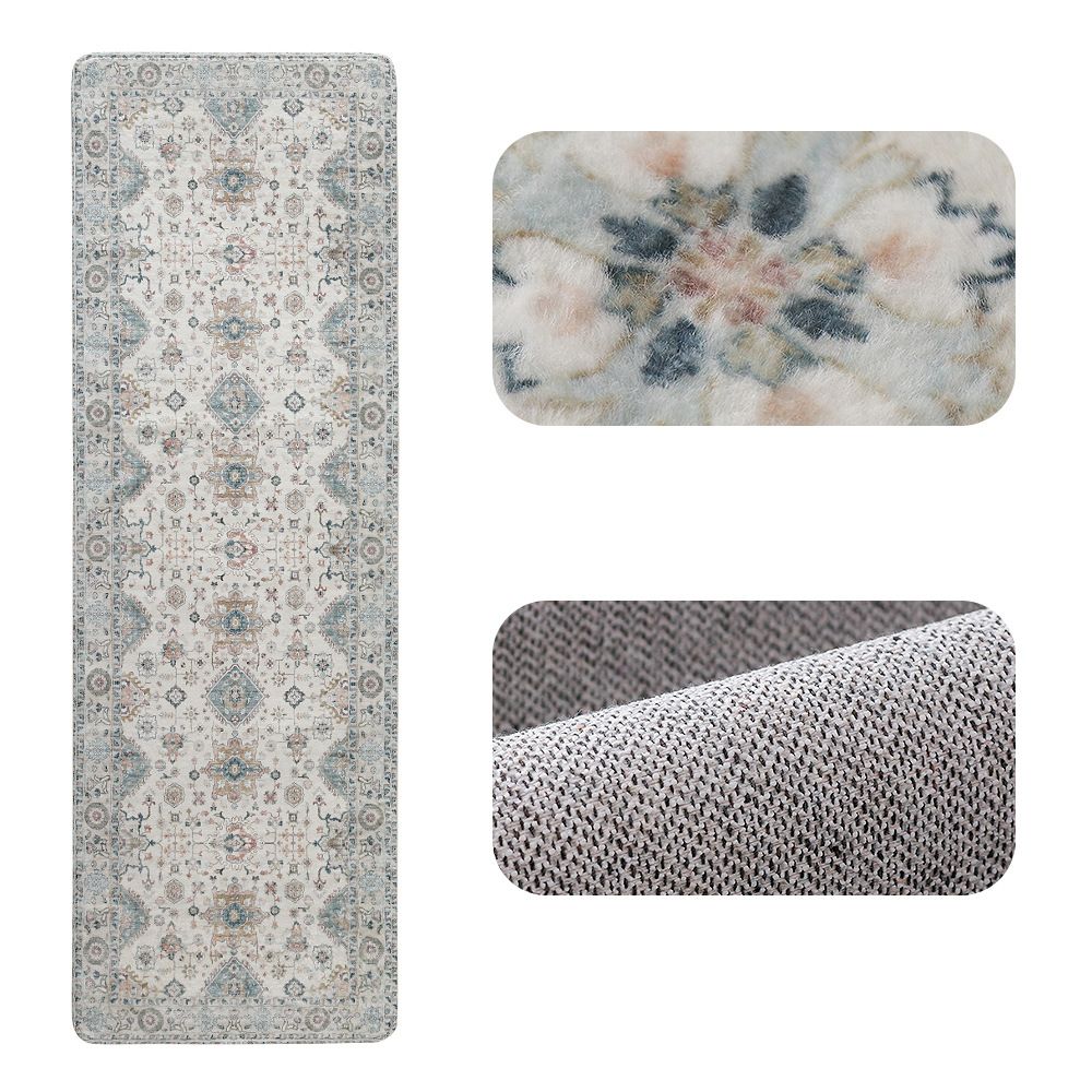 Hausgarten 60X180 Fußmatte für die Veranda mit Flaggenstreifen, rutschfest, für Küche, Restaurant, rechteckig, im persischen Stil, für den Balkon_voghion.com