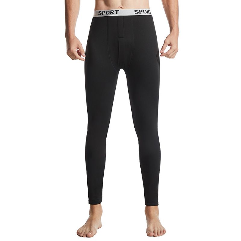 Intimo termico da uomo – Pantaloni invernali in pile e non (nero/bianco/grigio, vestibilità slim, leggeri ed elasticizzati)_voghion.com