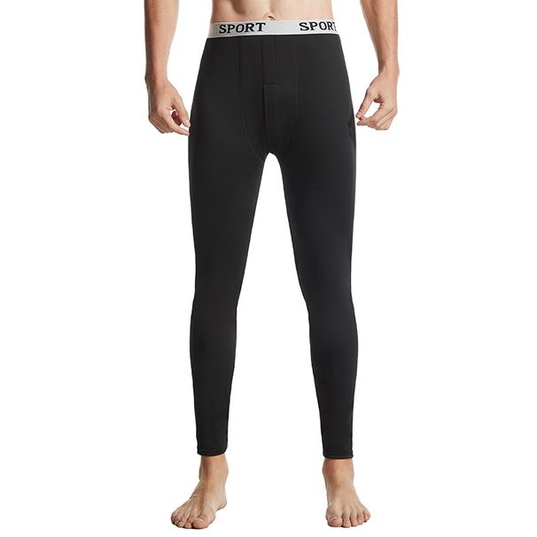 Intimo termico da uomo – Pantaloni invernali in pile e non (nero/bianco/grigio, vestibilità slim, leggeri ed elasticizzati)_voghion.com