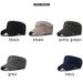 Cappello da uomo alla moda, stile militare primaverile, tutto in cotone, con parte superiore piatta_voghion.com