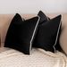 Modern Minimalist Throw Pillow – Soft Polyester Cushion With PP Cotton Fill – Classic Black & White Design (30x50cm To 60x60cm, With/Without Insert)_voghion.com