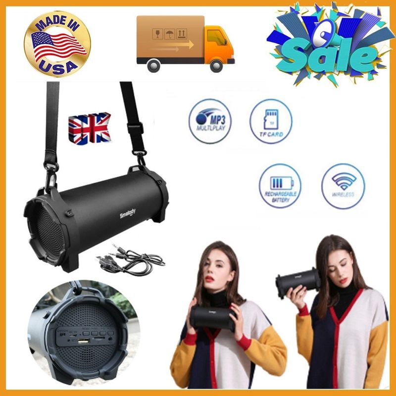 Tragbarer drahtloser Bluetooth-Lautsprecher USB TWS FM Stereo Bass Laut Wasserdicht * 1 STÜCK_voghion.com