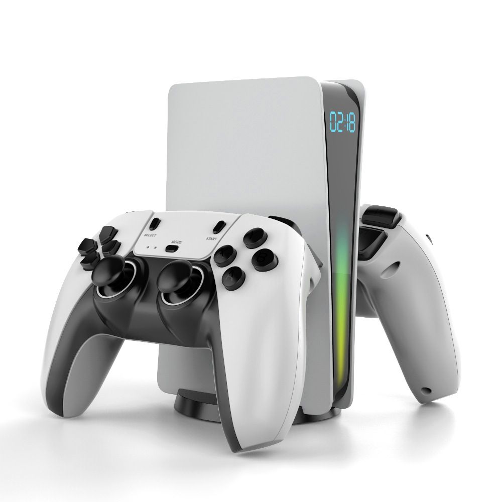 D3 Retro draagbare gameconsole met twee draadloze controllers, ingebouwde luidsprekers en 9 emulators, ondersteunt meer dan 10.000 HD-games voor 2 spelers_voghion.com