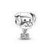 Silver Heart Double Pet Puppy Dog Dangle Charm Fit S925 Snake Bracelet Women Jewelry DIY_voghion.com