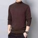 Herrenbekleidung, doppellagiges Fleece-Thermoshirt mit hohem Kragen und langen Ärmeln – warmes Winter-Basisschicht-T-Shirt für Männer (Dunkelgrau, Kaffeebraun, Schwarz, Grün)_voghion.com