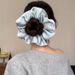 Koreaanse stijl satijnen high-end effen scrunchie hoge elasticiteit knot stropdas naadloze verzorging haaraccessoires_voghion.com