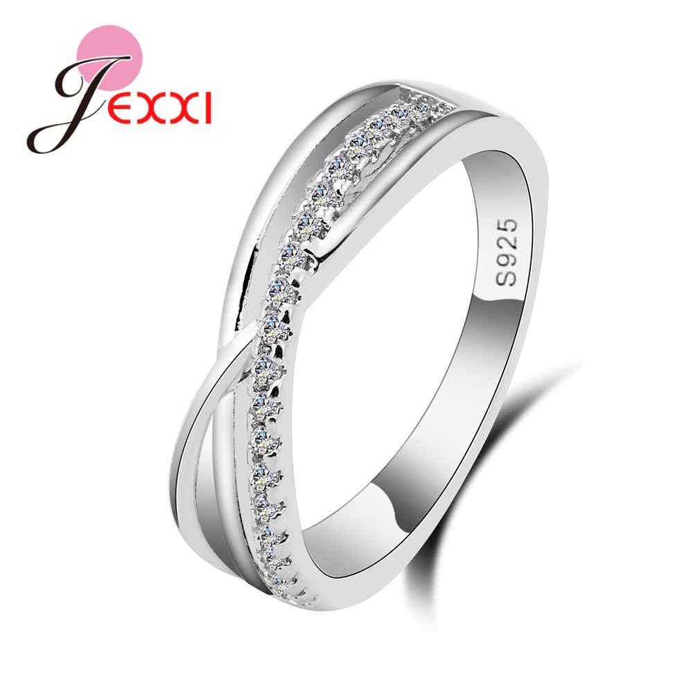 2025 New Arrivals New Wide Cross Cubic Zircon Sterling Sier Ring Fashion Female Jewelry Infinity Women Wedding Rings For Party_voghion.com
