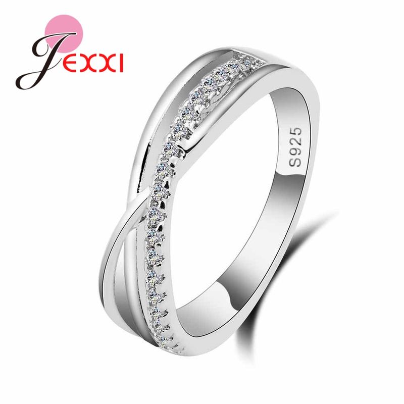 Heiße verkäufe Neue Breite Quer Cubic Zirkon Sterling Silber Ring Mode Weibliche Schmuck Unendlichkeit Frauen Hochzeit Ringe Für Party_voghion.com