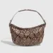2025 New Adjustable Shoulder Strap Handbag Zipper Dumpling Snake Pattern Underarm Women's Bag Light Luxury_voghion.com