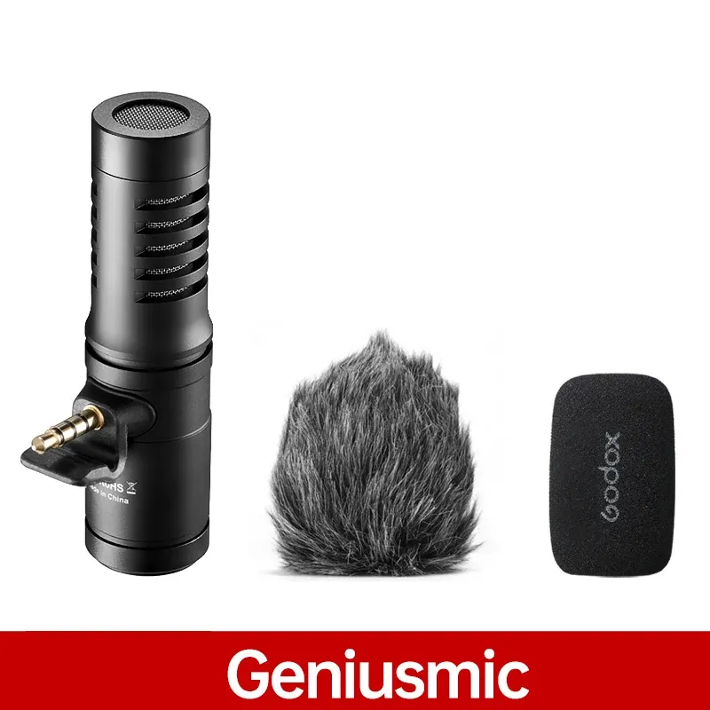 Godox Geniusmic Mini Mobile Mic Tragbares Funkmikrofon für Spiel-Live-Interview-Aufnahmegeräte Typ-C 3,5-mm-Anschluss_voghion.com