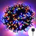 Christmas lighting decorative starry sky LED solar light string Christmas holiday atmosphere light with outdoor waterproof light bare light_voghion.com