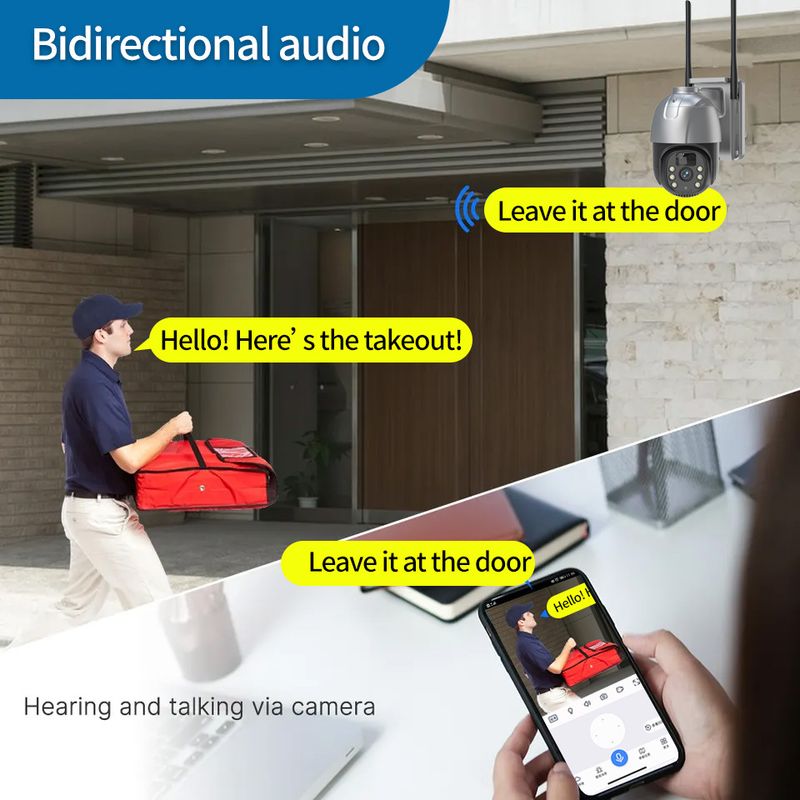 Smart Home Electronics Waterproof Solar Camera Camera No Need To Plug In Night Vision Binocular Camera Outdoor Solar Monitoring_voghion.com