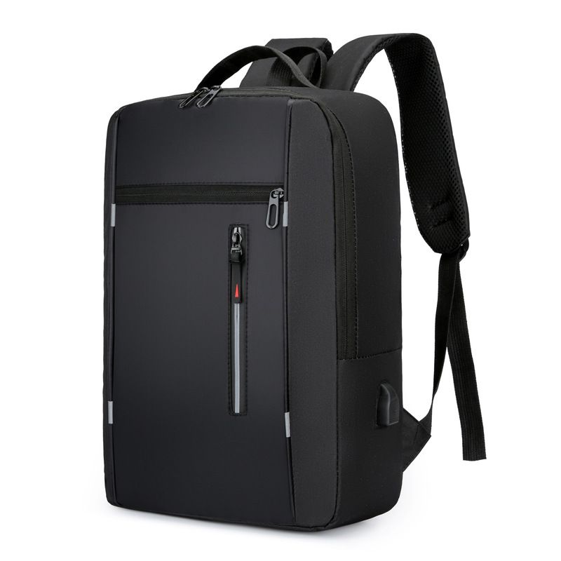 Stilvoller Rucksack für Herren, USB-Aufladung, Schulrucksack, 15,6-Zoll-Laptop-Rucksack, männlich, Büchertasche, Rucksäcke, wasserdichter Herren-Rucksack_voghion.com
