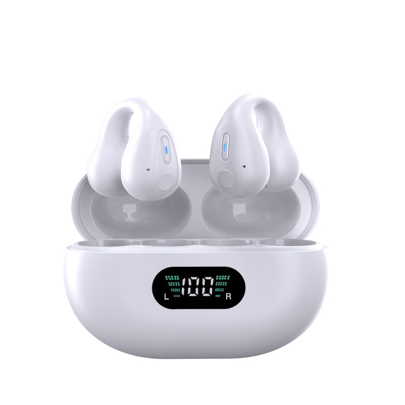 Ακουστικά Bluetooth Ακουστικά Bluetooth με Οστική Αγωγιμότητα Ασύρματα Αθλητικά Ανοιχτά Ακουστικά με Κλιπ Ακουστικών με Μείωση Θορύβου Χωρίς Ενσωματωμένο Αυτί_voghion.com