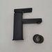Manufacturer Wholesale Black Square Single Hole Basin Faucet Countertop Basin Bathroom Universal Hot And Cold Faucet_voghion.com