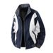 Men's Clothing Stand Collar Unisex Water-Resistant Work Jacket With Stand Collar - Trendy & Versatile Spring/Fashion Outerwear (Khaki, Navy)_voghion.com