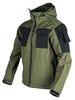 Men's -Lined Tactical Windbreaker Jacket Winter Shark Beige Softshell Hooded Coat With MOLLE System, Multi-Pocket Design_voghion.com