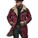 Bomberjacke im Wildleder-Look für Herren – Wintertauglicher Mantel mit Reißverschluss und mehreren Taschen (100 % Polyester) – Slim Fit für Freizeit und Pendler_voghion.com