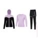 2025 New Running Women's Suit Long Sleeve Yoga Tops Professional Gym High Elastic Training Clothes Quick Drying_voghion.com