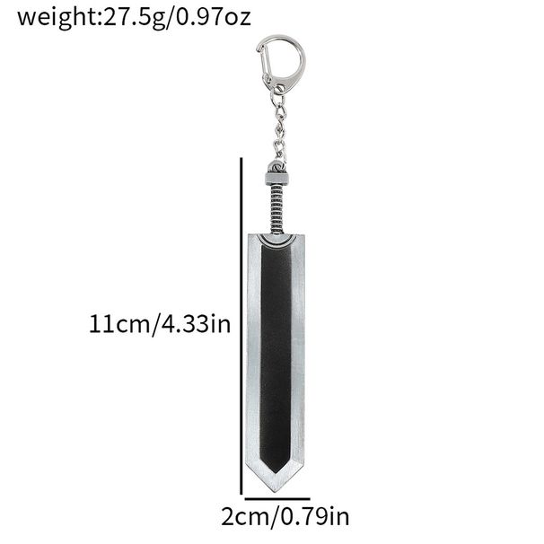 Animation Peripherals, Legend Of Jianfeng, Gus Chopping Dragon Sword Keychain, Metal Pendant, Car Key Decoration_voghion.com