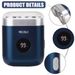 Portable Rotary Dual Ring Electric Shaver Rechargeable Waterproof Pocket Razor_voghion.com