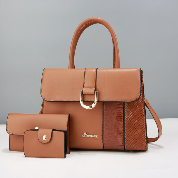 Damentaschen Atmosphärisches Spleißen Damentasche Handtasche Mutter-Kind-Tasche Strukturierte Tasche Umhängetasche Damentasche Taschen_voghion.com