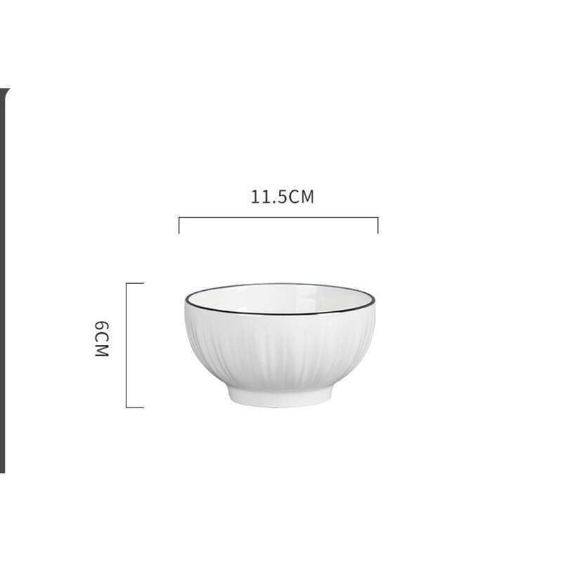 Home Relief Plate, Soup 2024 New Ceramic Tableware Set, Bowl Utensils, Rice Bowl, Plate Combination Simple_voghion.com