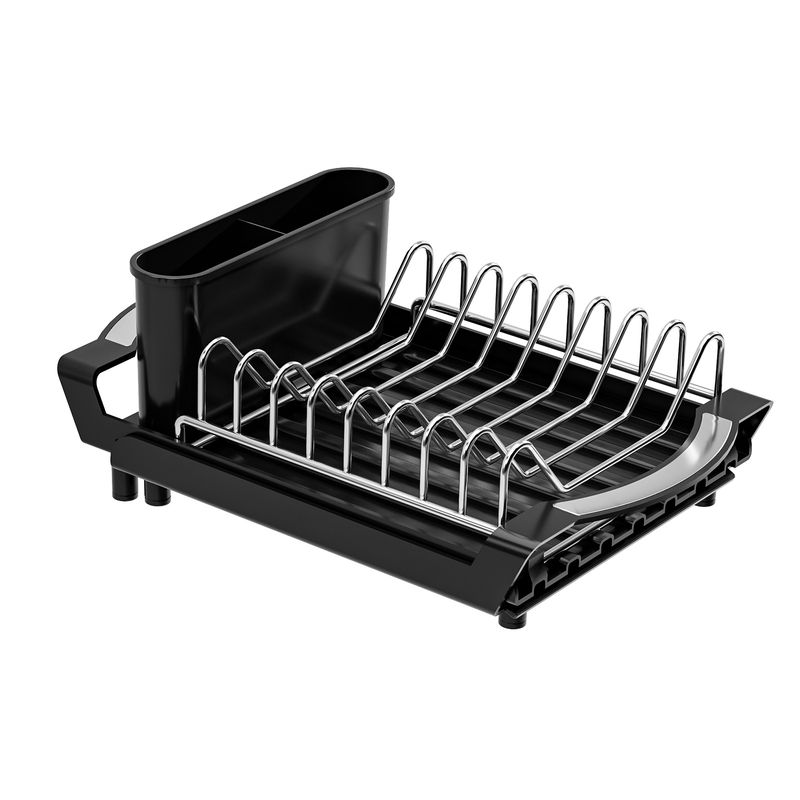 Expandable Dish Kitchen Storage Countertop Bowl Plate Chopstick Basket Draining Rack_voghion.com